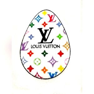 Embroidered LV Egg Hand Towel Set